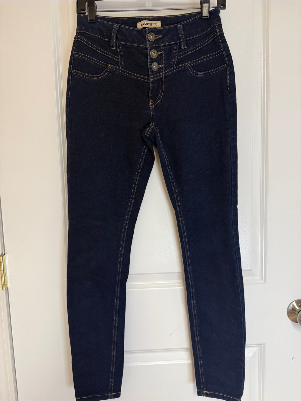 Blue Spice Women's Dark Indigo Skinny High-Rise Jeans